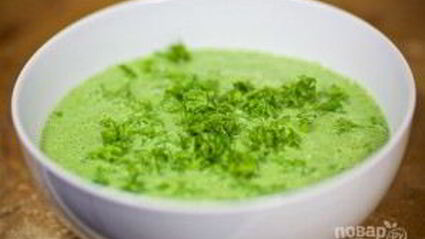 суп-пюре со шпинатом