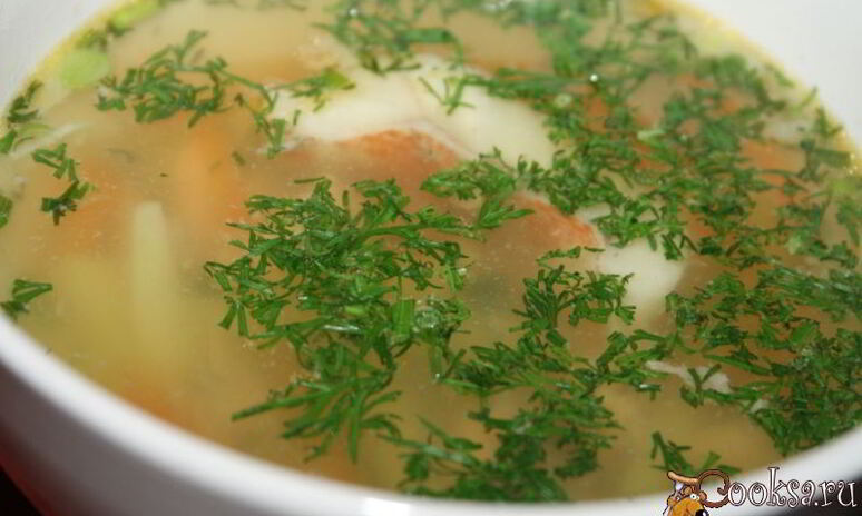 Рецепт суп с форелью и морским окунем