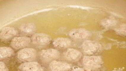 суп с фрикадельками и сыром