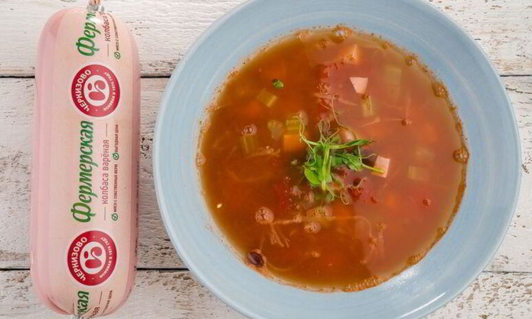 Рецепт суп с колбасой