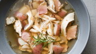 Суп с курицей и картошкой