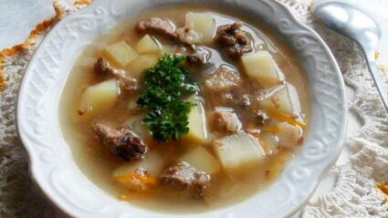 суп с мясом в мультиварке