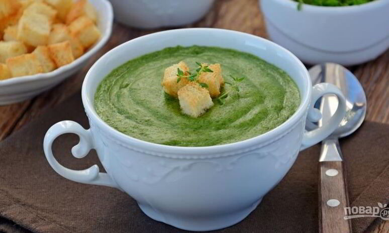 Рецепт суп с сухариками