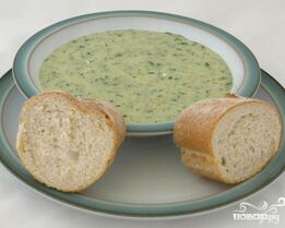 Суп с сыром и цукини