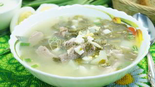 Суп со щавелем