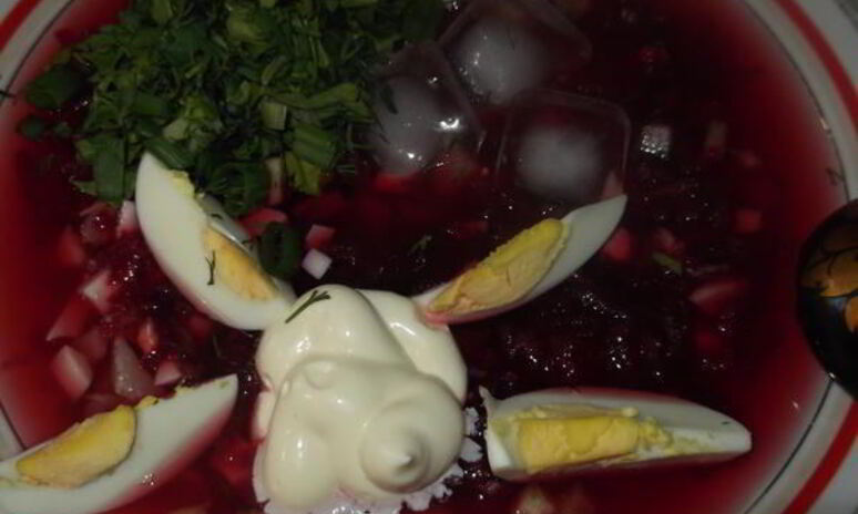 Рецепт холодный свекольник