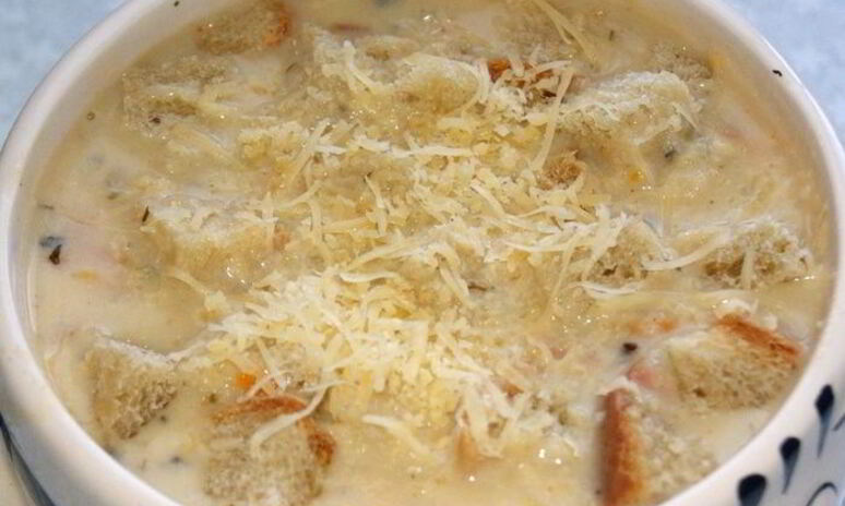Рецепт сырный суп-пюре