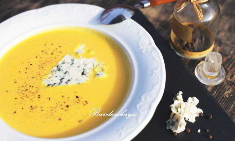 Рецепт тыквенный крем-суп с рокфором