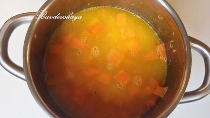 тыквенный крем-суп с рокфором