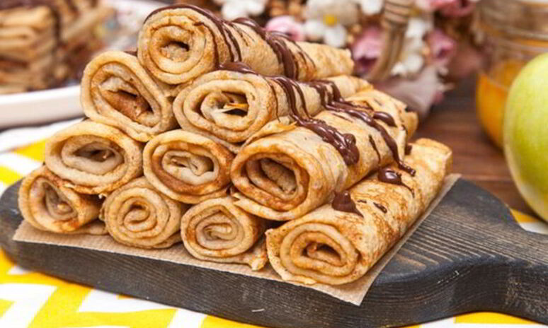 Рецепт аппетитные блины с шоколадом