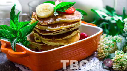 банановые панкейки