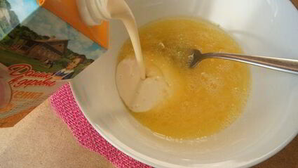 блинчики на ряженке с куриным припеком