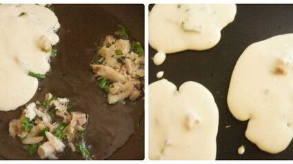 блинчики на ряженке с куриным припеком