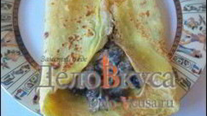 блинчики с грибами