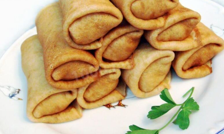 Рецепт блинчики с мясом, морковью и капустой