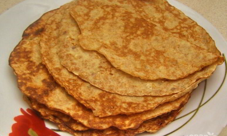 Рецепт блинчики с отрубями