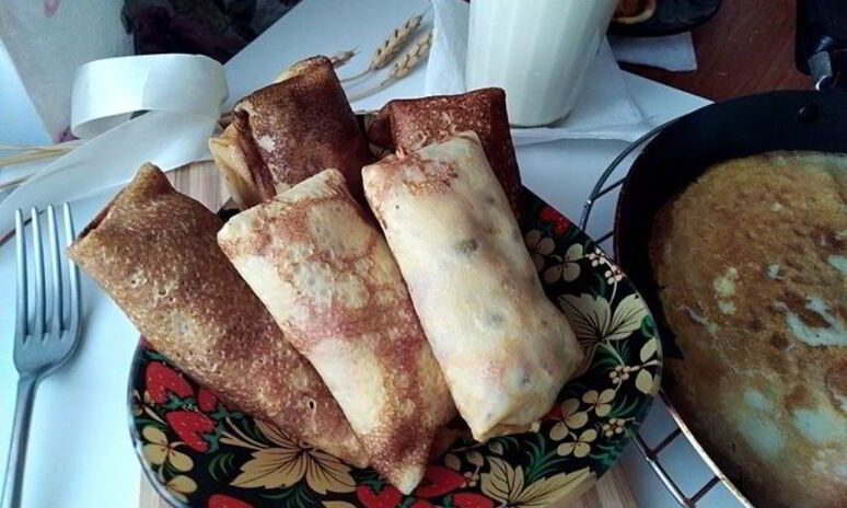 Рецепт блинчики с печеночной начинкой