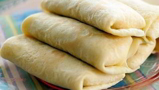 Блинчики с творогом на кислом молоке