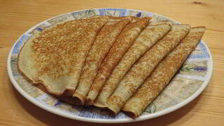 Блинчики с ветчиной