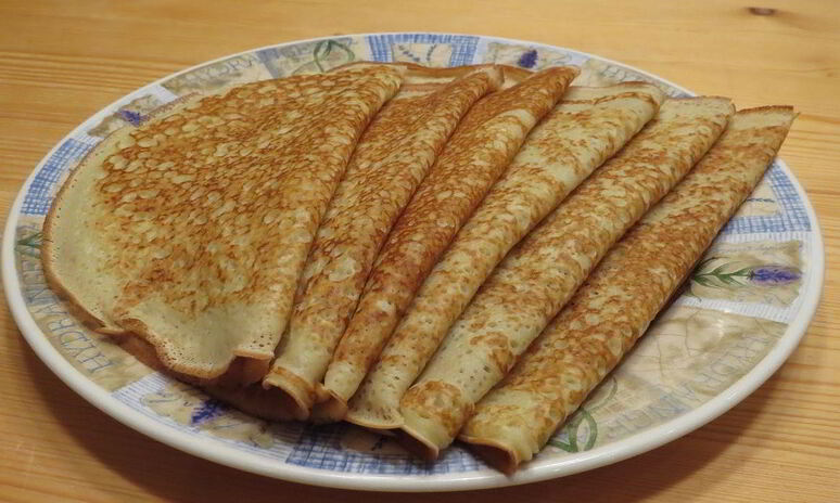 Рецепт блинчики с ветчиной