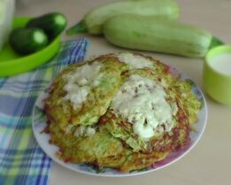 Блины из кабачков с манкой