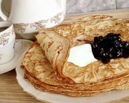 Блины на ряженке тонкие с кипятком