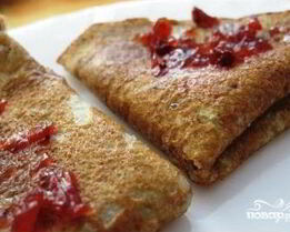 Блины на воде с яйцами