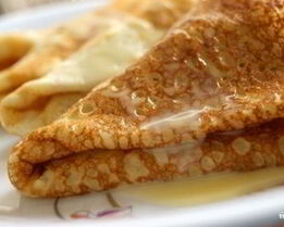 Блины с дырочками на кефире