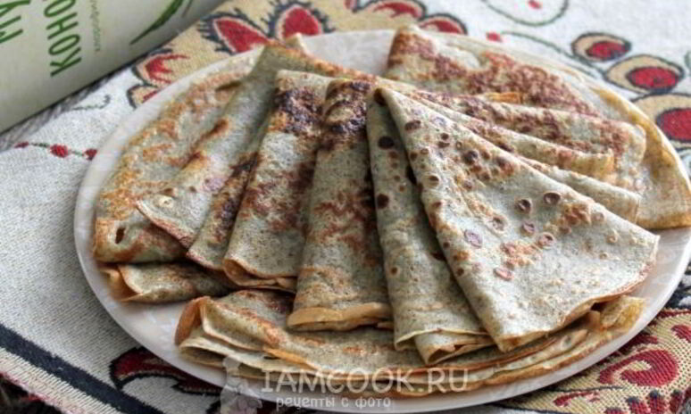 Рецепт блины с конопляной мукой