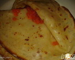 Блины с красной икрой