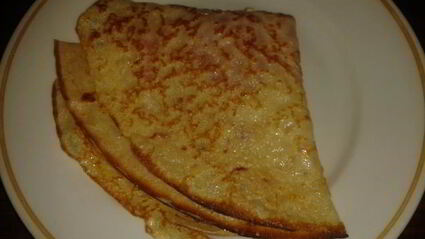 блины с красной икрой