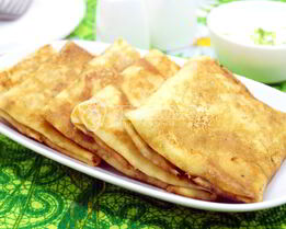 Блины с курицей