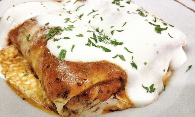 Рецепт блины с мясом