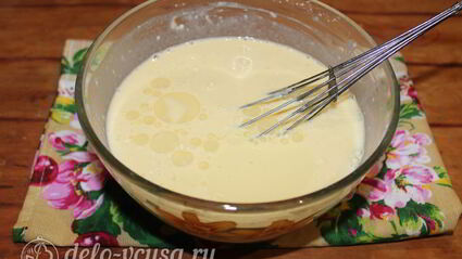 блины с ветчиной и сыром