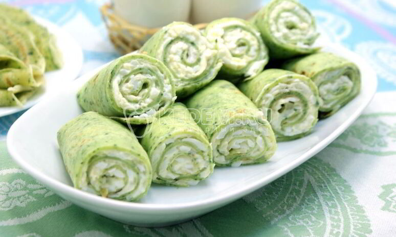 Рецепт блины со шпинатом