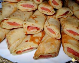 Блины Царские с красной рыбой