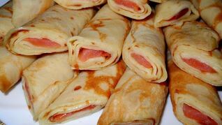 Блины Царские с красной рыбой