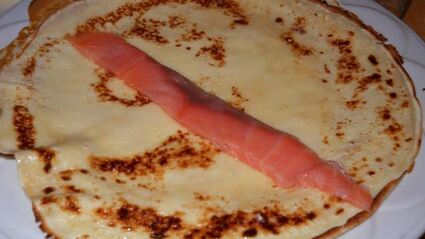 блины царские с красной рыбой