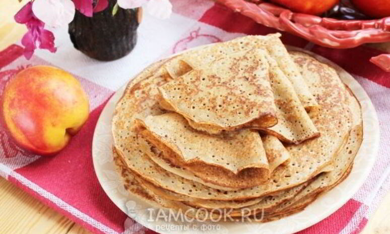 Рецепт гречневые блины тонкие