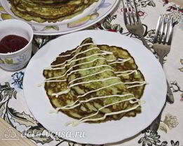 Кабачковые блины на кефире