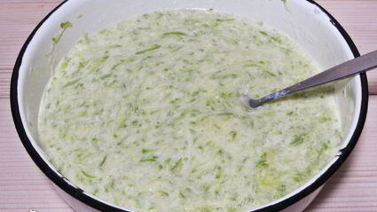 кабачковые блины на кефире