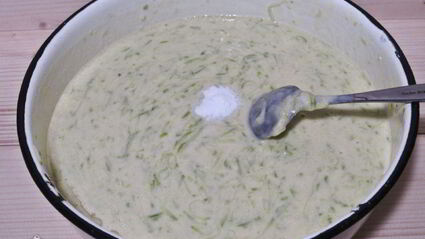 кабачковые блины на кефире