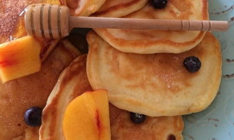 Рецепт панкейки с нектаринами