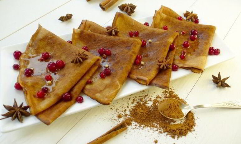 Рецепт пряничные блины на молоке