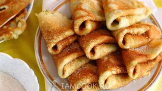 Сладкие кабачковые блинчики