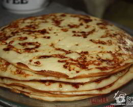 Сырные дрожжевые блины
