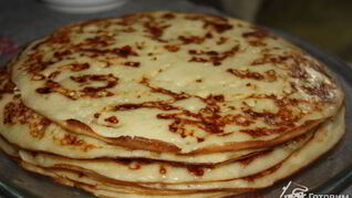 Сырные дрожжевые блины