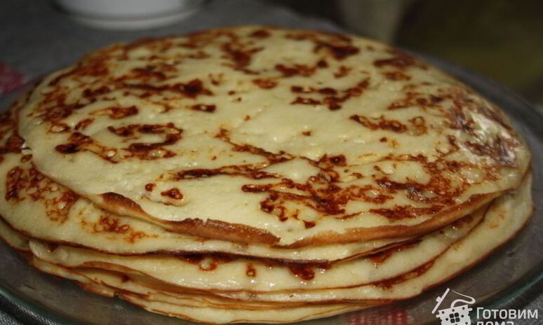 Рецепт сырные дрожжевые блины