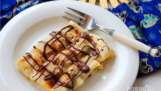 Тайские блинчики с бананами