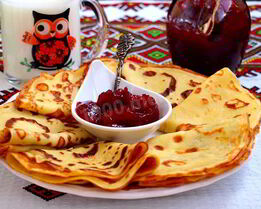 Толстые блины на кислом молоке